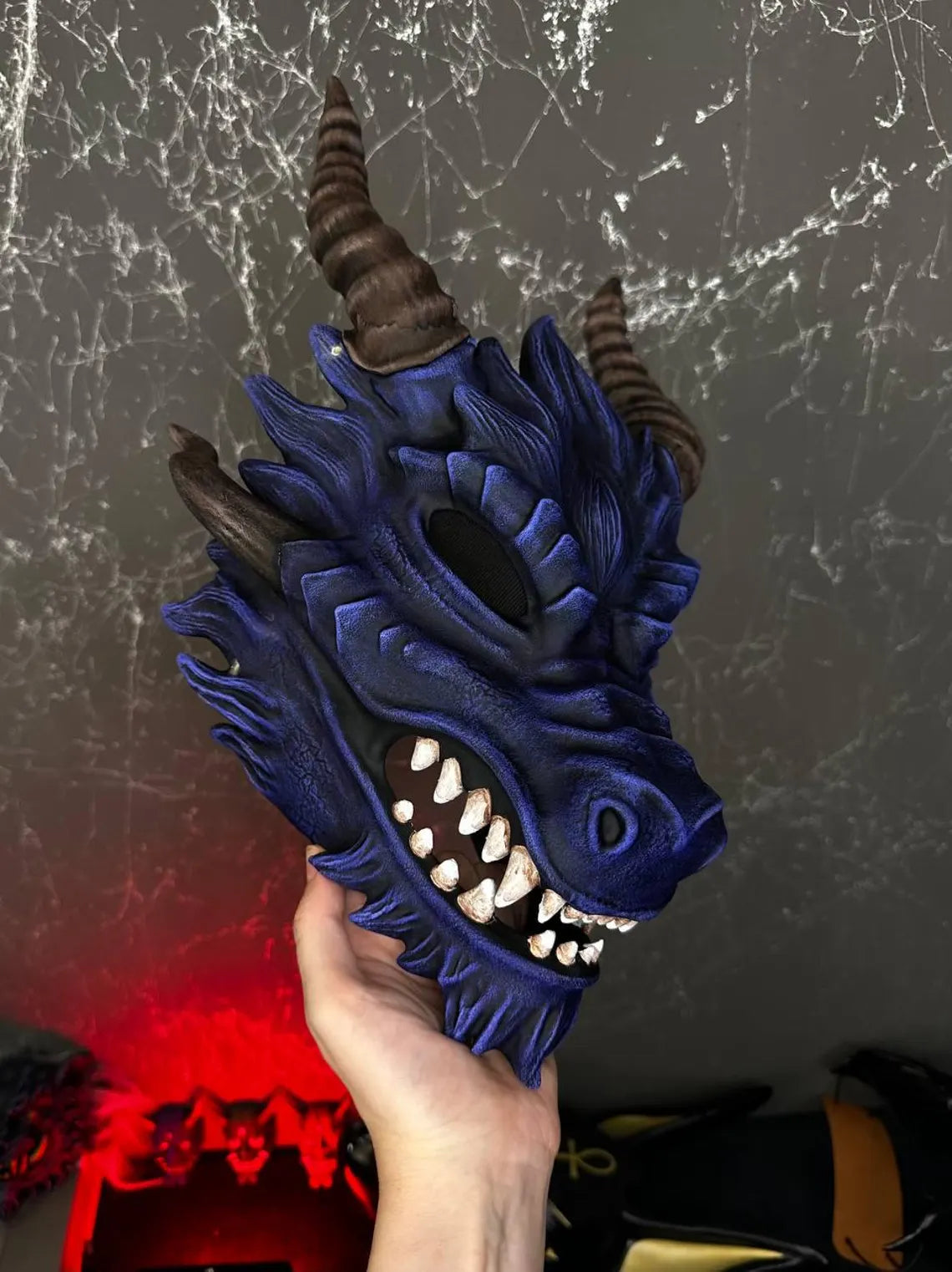 Red - Alodidae Dragon Mask