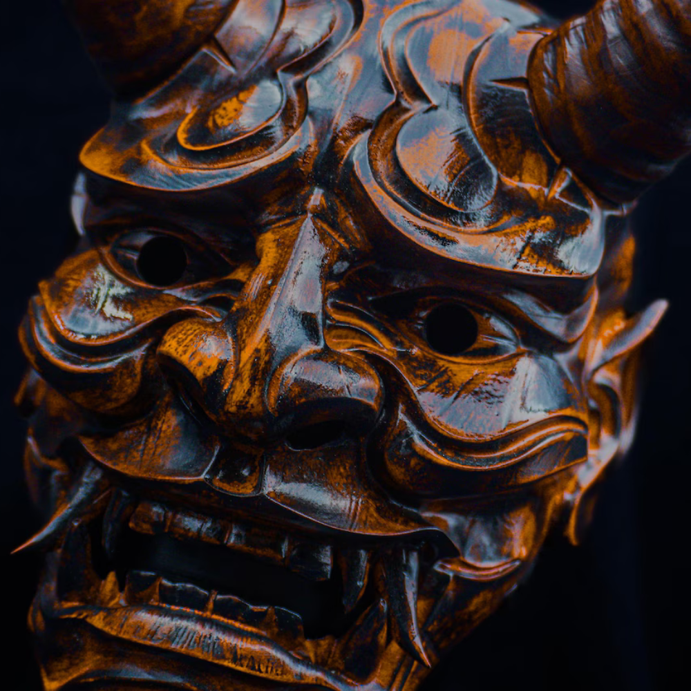 Hand Painted Oni Mask