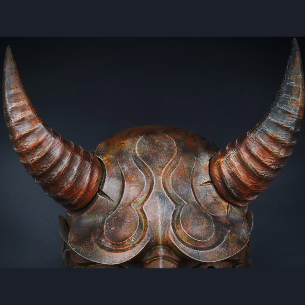 Dark Hannya Mask - Japanese Warior Mask - Hand Made