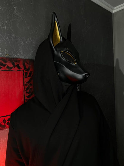 Egyptian Black Anubis Mask