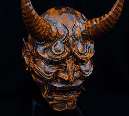 Hand Painted Oni Mask