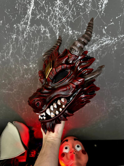 Red - Alodidae Dragon Mask