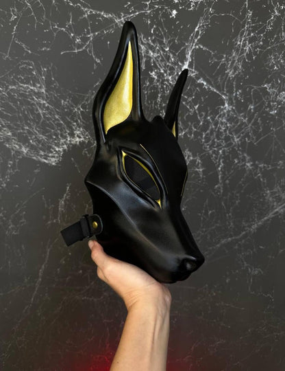 Egyptian Black Anubis Mask