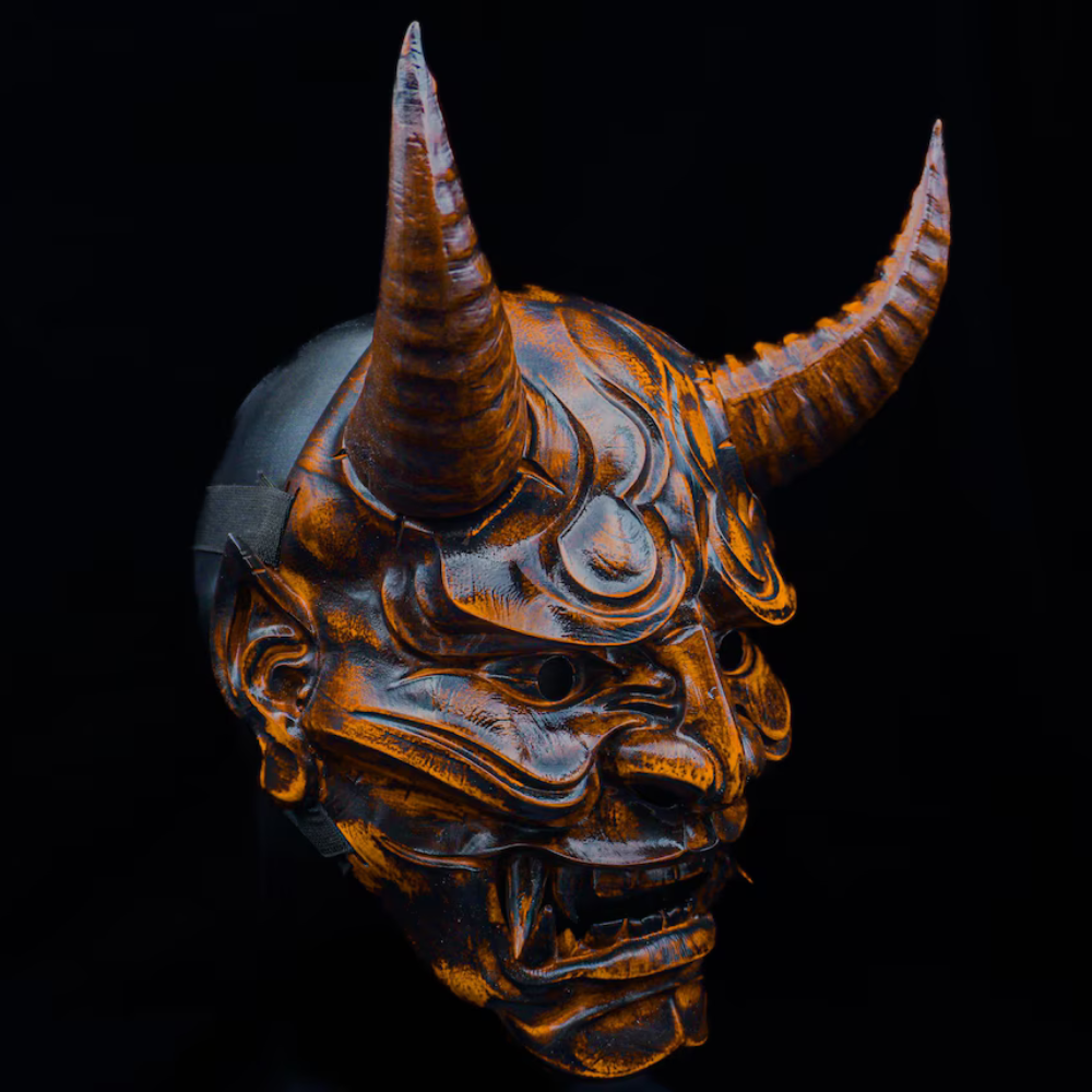 Hand Painted Oni Mask