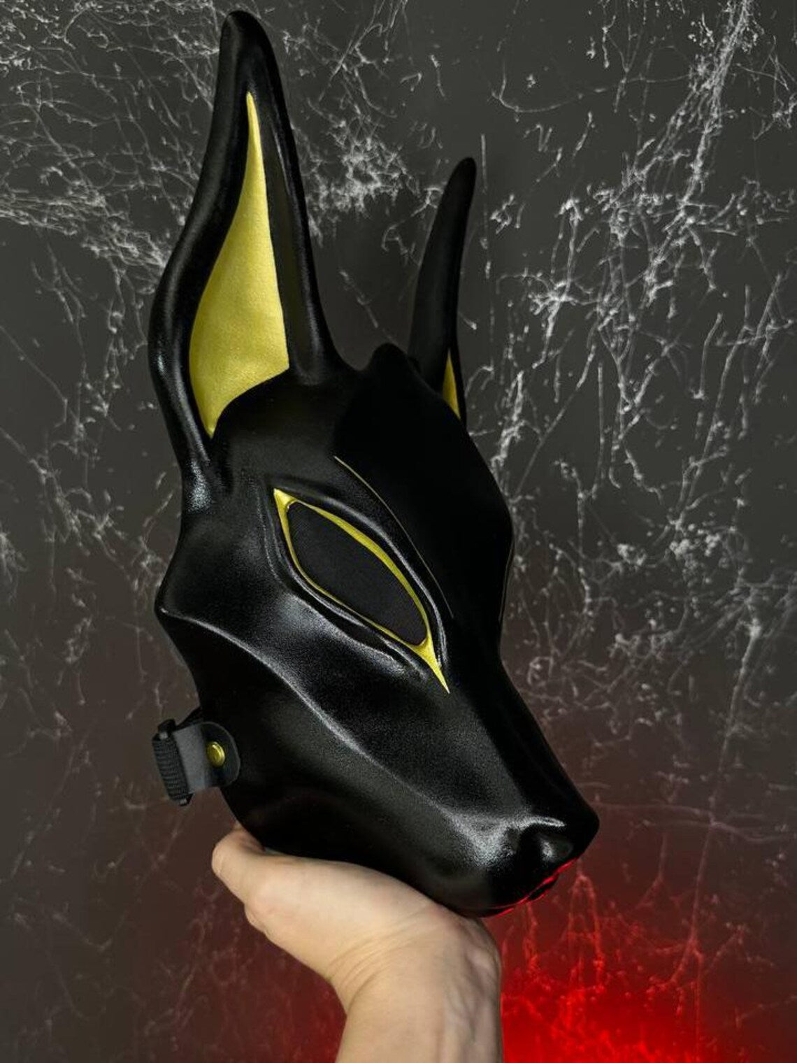 Egyptian Black Anubis Mask