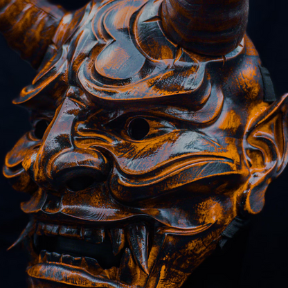 Hand Painted Oni Mask