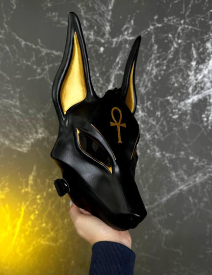 Egyptian Black Anubis Mask