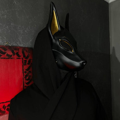 Egyptian Black Anubis Mask