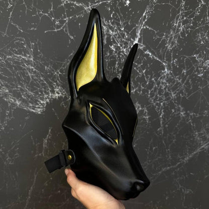 Egyptian Black Anubis Mask