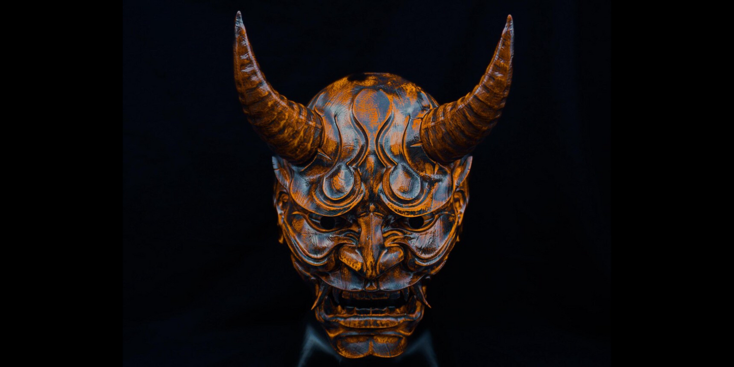 Hand Painted Oni Mask