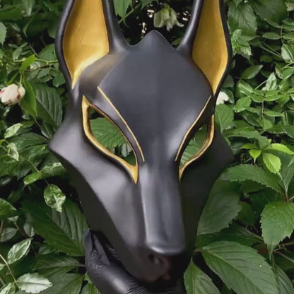 Egyptian Black Anubis Mask